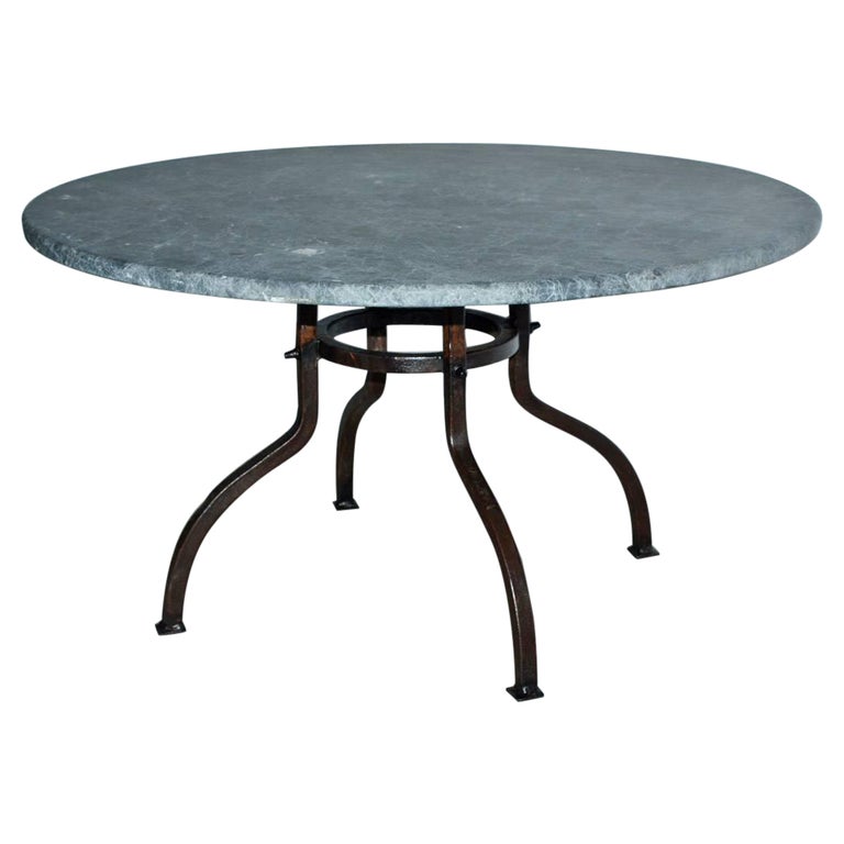 French Bistro Style Iron Coffee Table For Sale