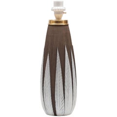 Anna-Lisa Thomson Ceramic "Paprika" Table Lamp by Uppsala-Ekeby, Sweden
