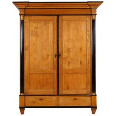 Biedermeier Solid Ash Tree Wardrobe, circa 1820
