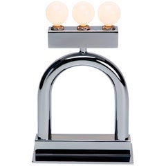 Sophia Table Lamp in Chrome by Another Human, Modern Sculptural Light