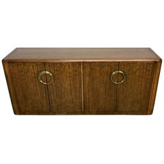 Midcentury Mahogany and Brass Credenza by Micheal Taylor for Baker