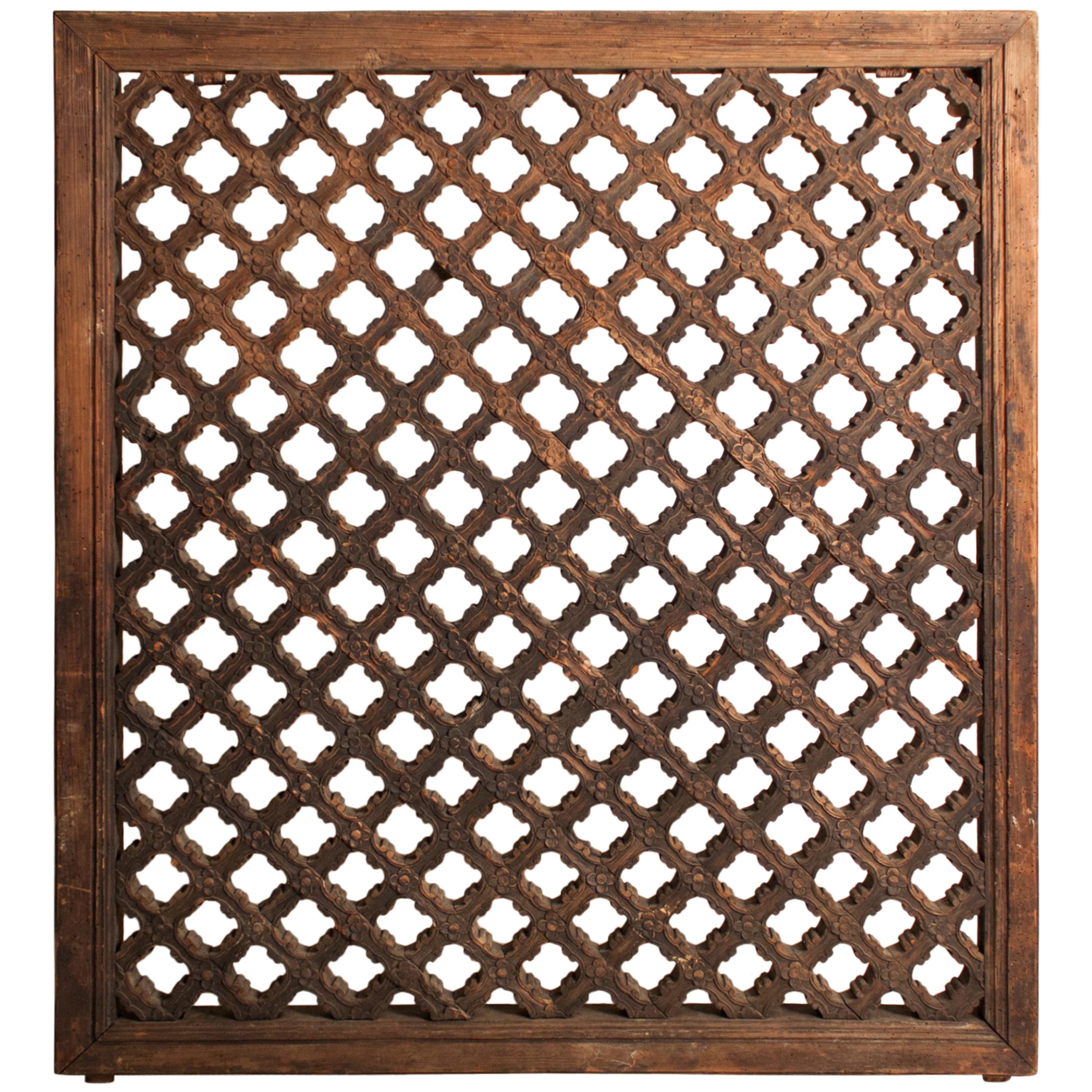 Chinese Lattice Wall Panels at 1stDibs