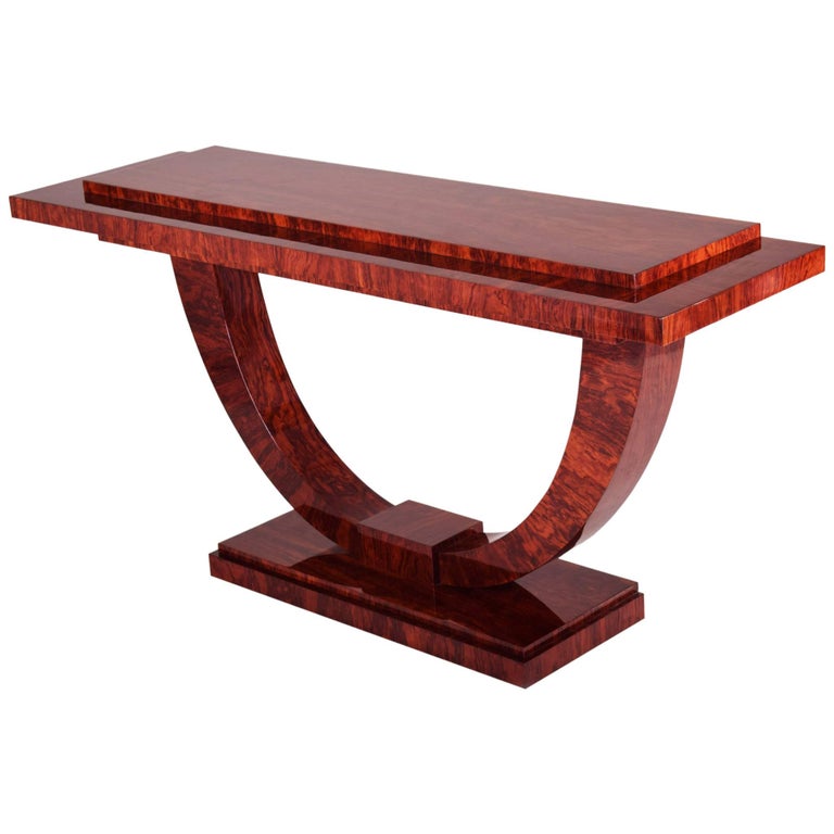 French Art Deco Console Table Material Palisander Period 1920 1929 French Art Deco Console Table Material Palisander Period 1920 1929 For