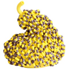 Tasty Collection Yellow Jelly Porcelain Vase Special Edition for Manfredi Style