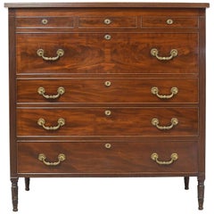 Antique New York Chest of Drawers in Mahogany, circa 1900, Signed Ernest F. Hagen
