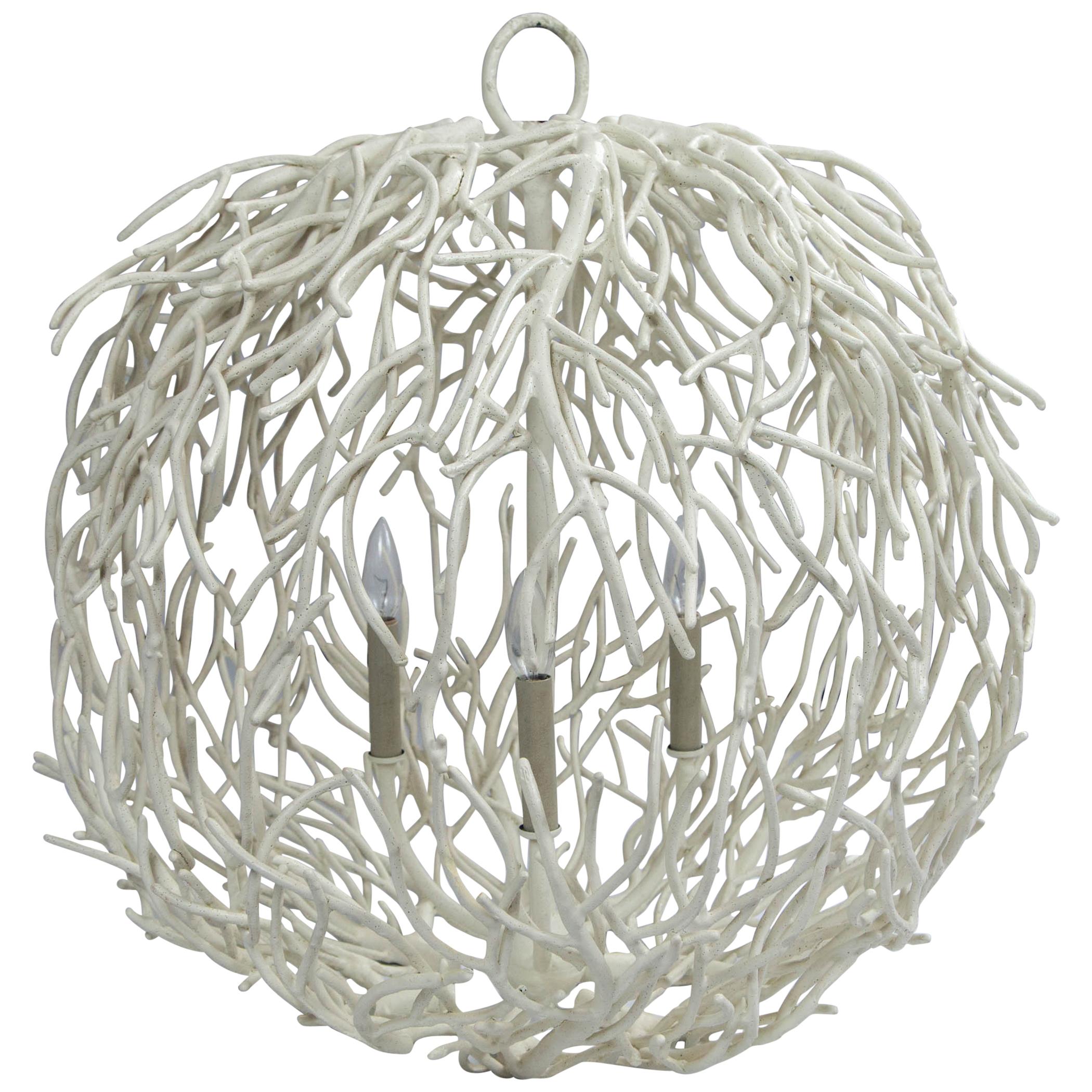 Coral or Twig Globe Pendant Chandelier, Italy