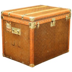 1930s Steamer Trunk Monogram from "Aux Etats-Unis"