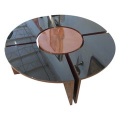 American Modern Mahogany and Lacquer 5 Piece Prototype Low Table, Harvey Probber