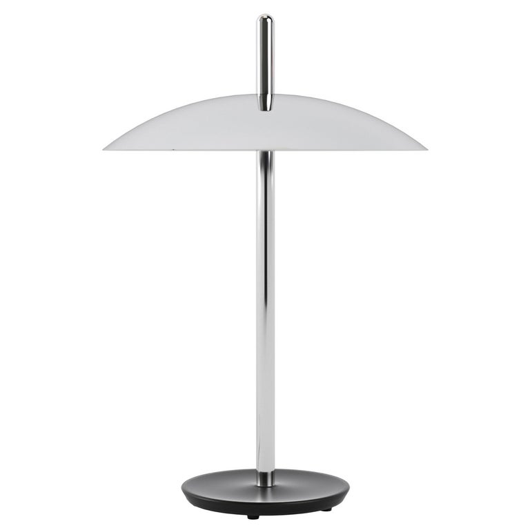 Signal Table Lamp from Souda, Nickel, Made to Order For Sale at 1stDibs