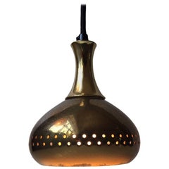 Midcentury Brass Pendant Lamp by Hans-Agne Jakobsson for Markaryd AB