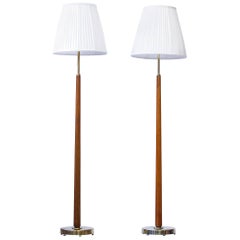 Floor Lamps Model 522 by Hans Bergström, Sweden, 1940s