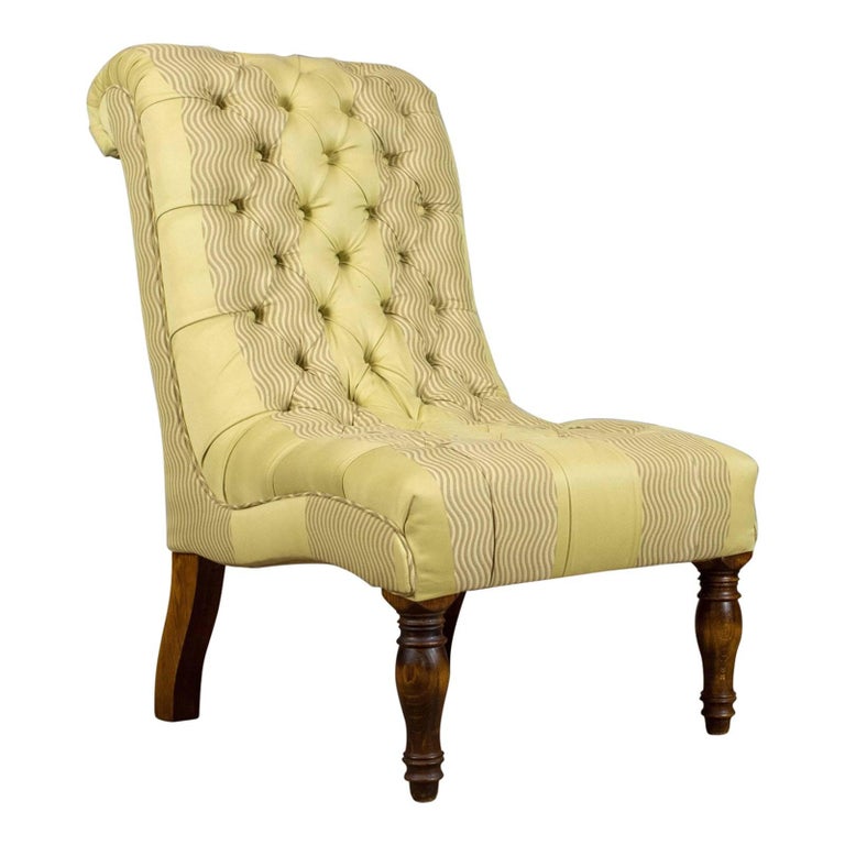 Antique Salon Chair, English, Button-Back, Bedroom, Victorian, Circa Antique Salon Chair, English, Button-Back, Bedroom, Victorian, circa 1870 - Antique Salon Chair, English, Button-Back, Bedroom, Victorian, Circa