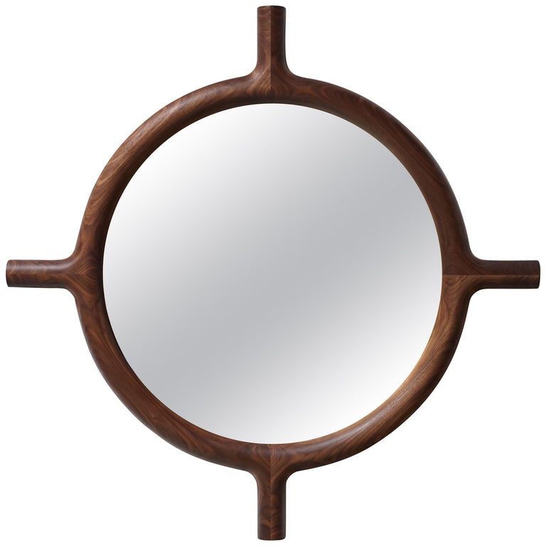 Ox Round Wall Mirror For Sale at 1stDibs white oak round mirror