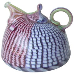 Richard Marquis Studio Teapot Glass Sculpture, Signed, Dated