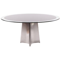 Luigi Saccardo Round Dining Table for Maison Jansen, 1970s