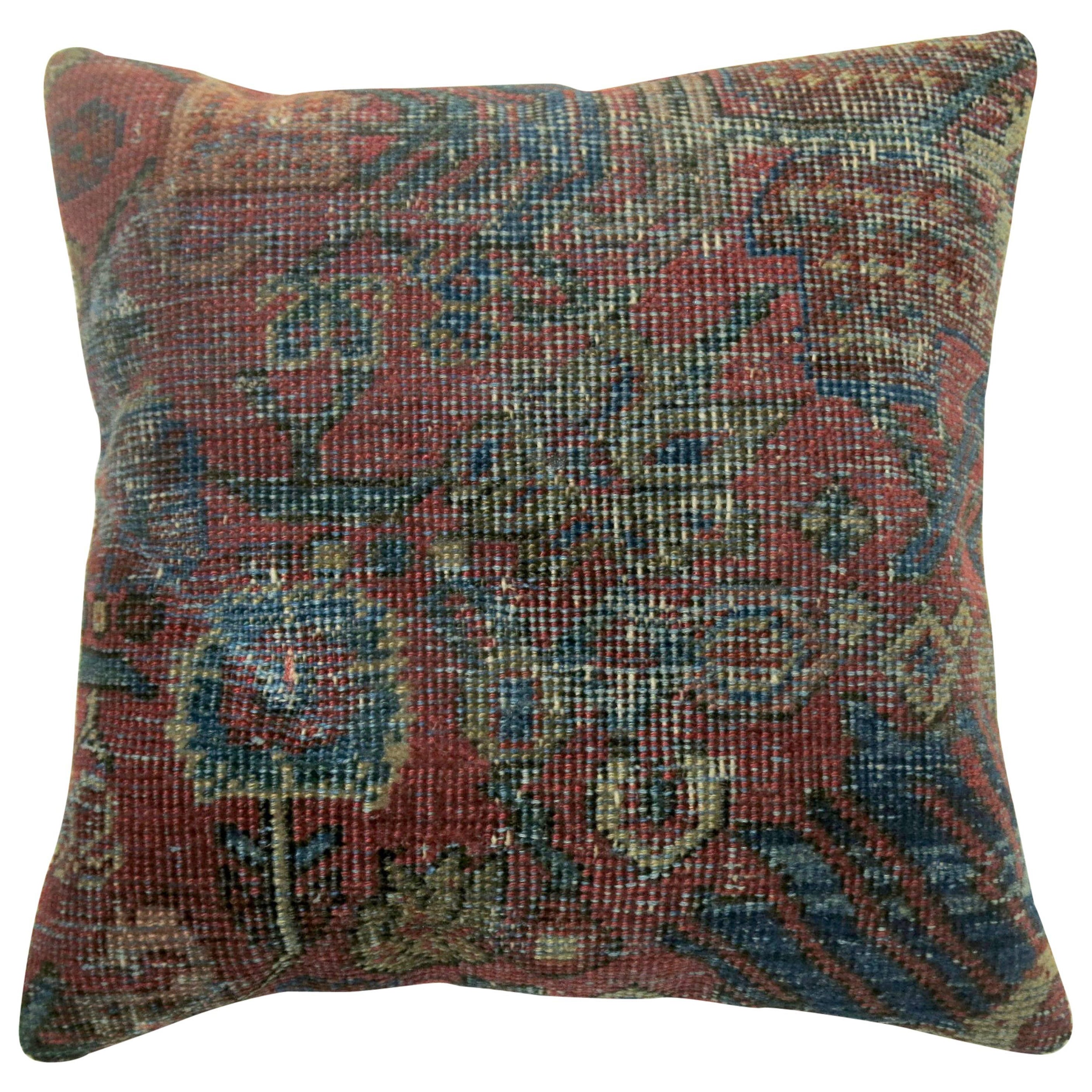 Antique Persian Mahal Pillow For Sale