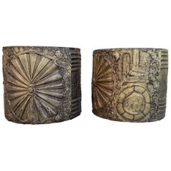 Brutalist End Tables by Adrian Pearsall