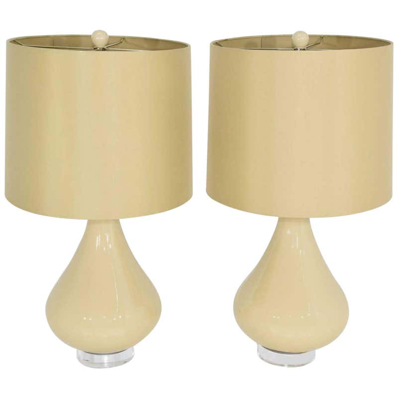 A Great Pair of Ceramic Lamps For Sale at 1stdibs