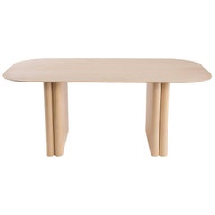 Column Table, Rectangular by BlackTable Studio in Oiled Ashwood