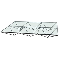 Rare Big Table Coffee Paolo Piva Minimal and Sculptural B&B Italia "Alanda"
