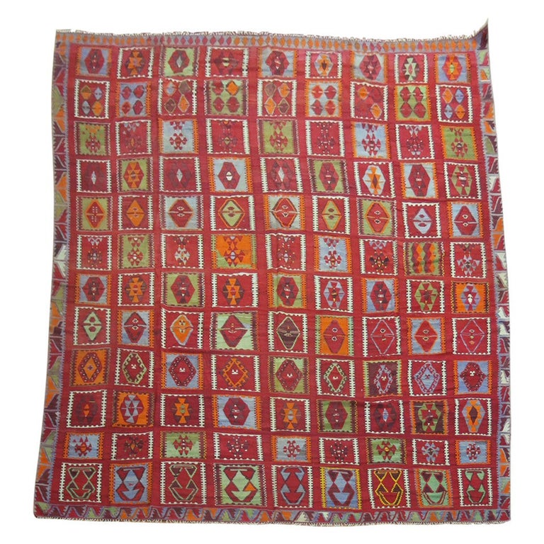 Beautiful Large Antique Turkish Kilim For Sale at 1stDibs