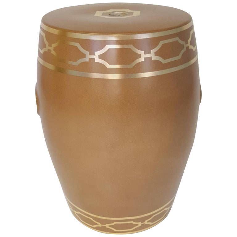Asian Brass Garden Stool At 1stdibs Scalamandre Porcelain Garden Stool