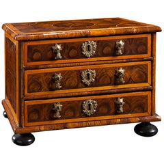 William and Mary Period Miniature Walnut Chest