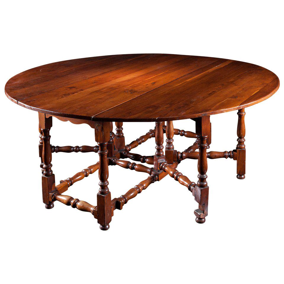 Fabulous Late 19th Century Yewood Eight-Seat Gateleg Table For Sale
