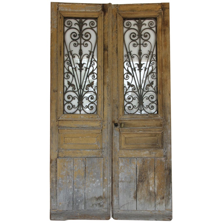 Antique French Doors With Iron And Glass Panels For Sale At 1stdibs Antique French Doors with Iron and Glass Panels For Sale - Antique French Doors With Iron And Glass Panels For Sale At 1stdibs