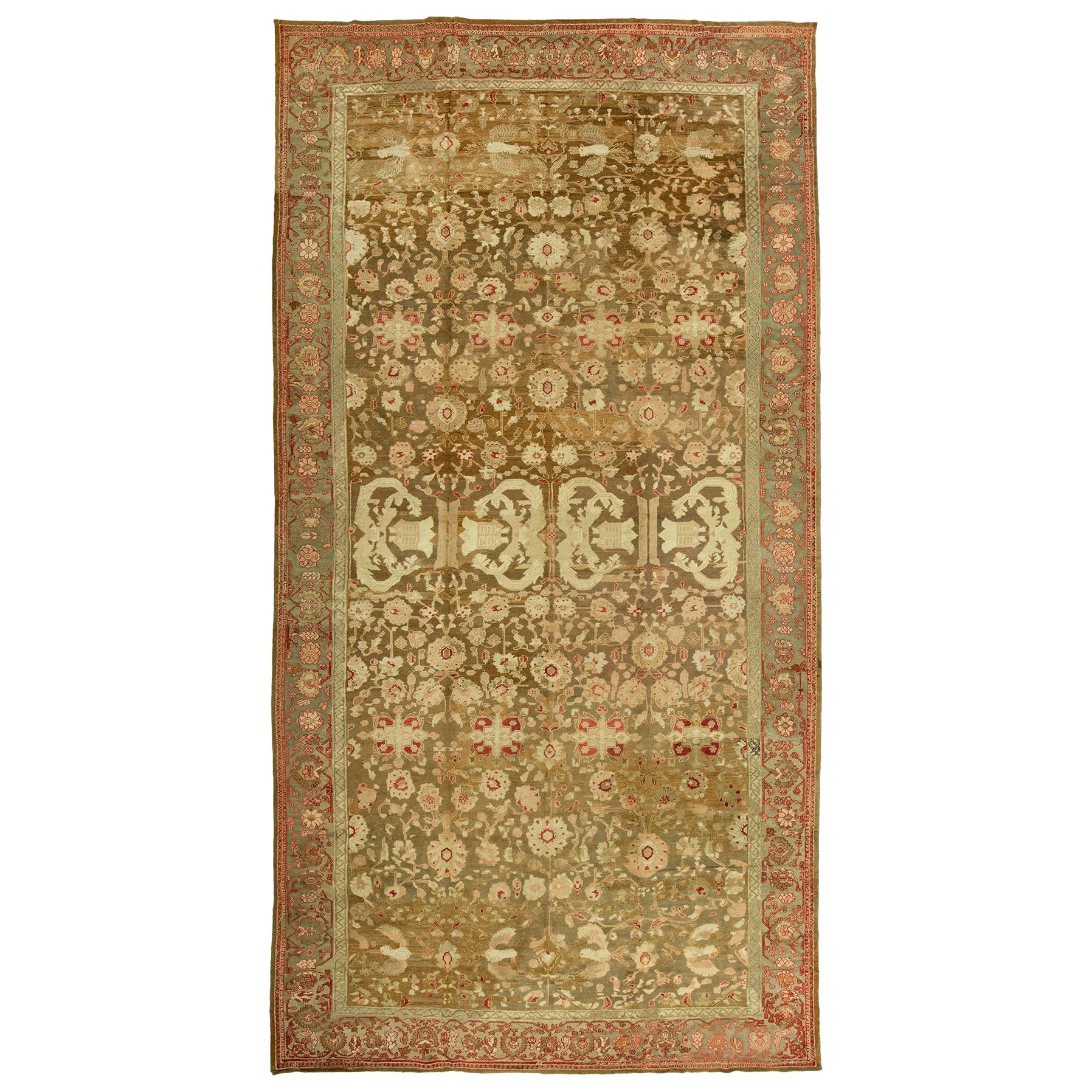 Antique Agra Carpet For Sale