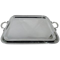 Tiffany Classic Modern Sterling Silver Tea Tray