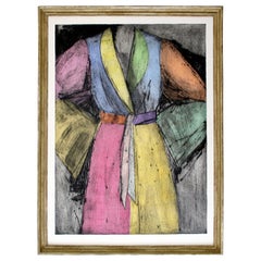 Contemporary Framed Lithograph Robe Signed Dated Numbered by Jim Dine 1991