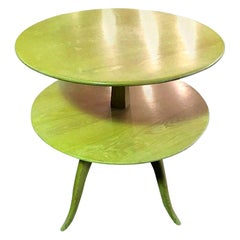 Paul Frankl Tiered Mid-Century Modern Side or Occasional Table for Saltman Brown
