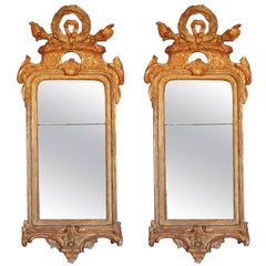 Olaf Wetterberg (1745 Sweden 1803), Rococo Mirrors, Pair, circa 1760