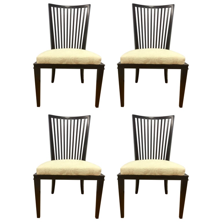 Barbara Barry Collection For Baker Furniture Set Of Four Dining Room Chairs Sale Barbara Barry Collection For Baker Furniture Set Of Four Dining Room Chairs Sale