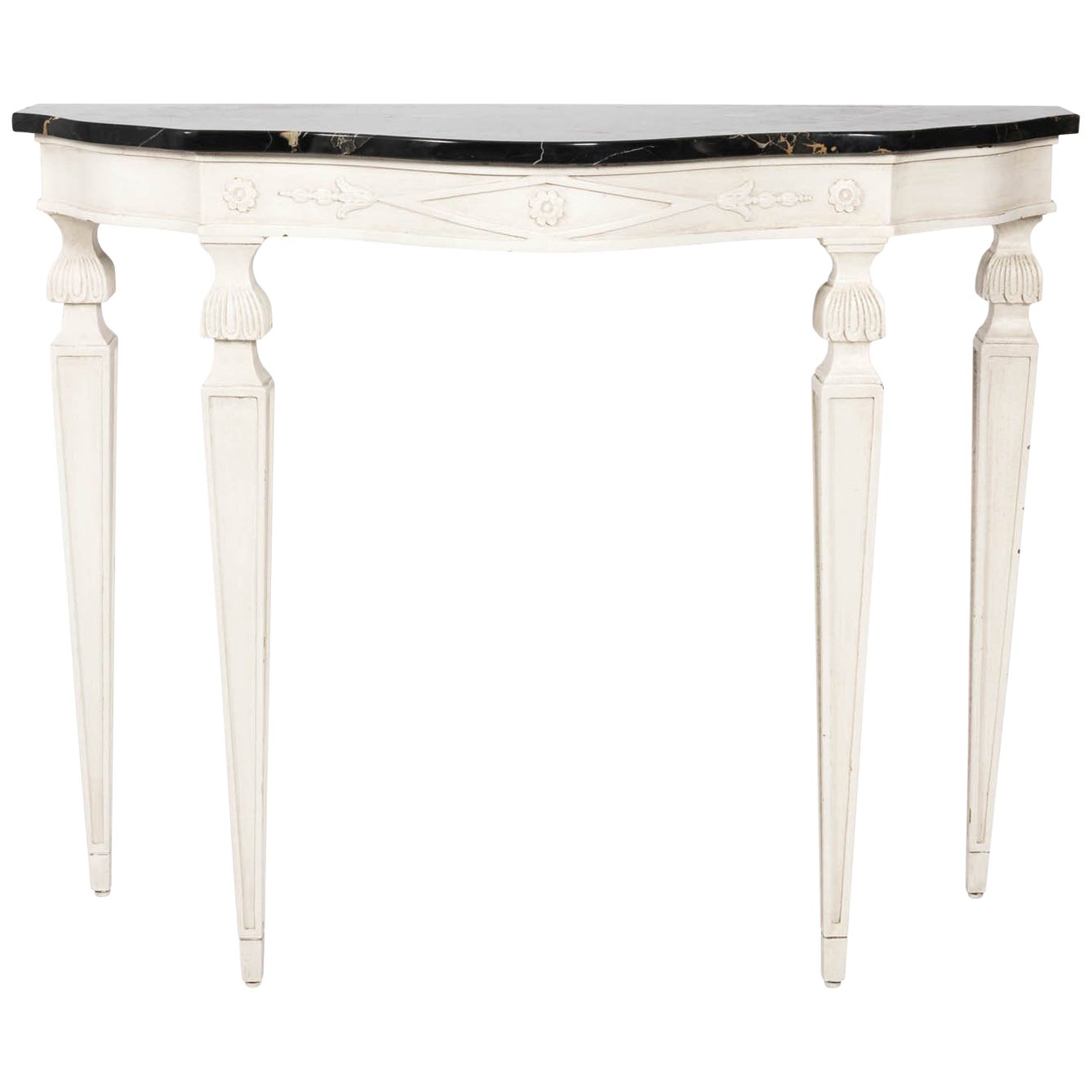Marble Top Console Table For Sale at 1stDibs