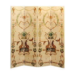 Hand Painted French Screen