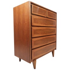 Walnut Highboy Dresser by American of Martinsville