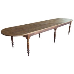 Rare Long French Farmhouse Table