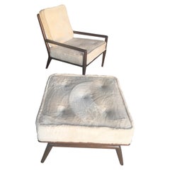 T.H. Robsjohn-Gibbings Lounge Chair with Ottoman