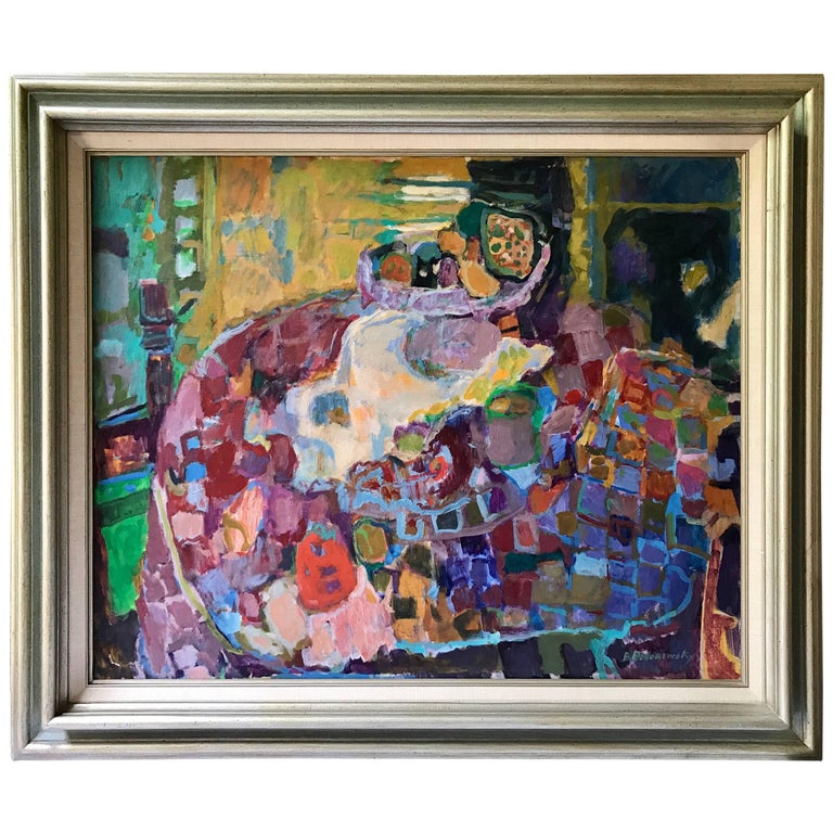 Richard Kendall Original Large Oil Painting Midcentury Abstract Art at
