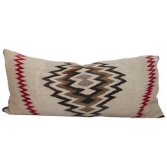Navajo Indian Weaving Geometric Bolster Pillow