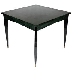 Raphael Raffel Emerald Lacquered Game Table