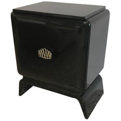 20th Century Black Art Deco Cabinet