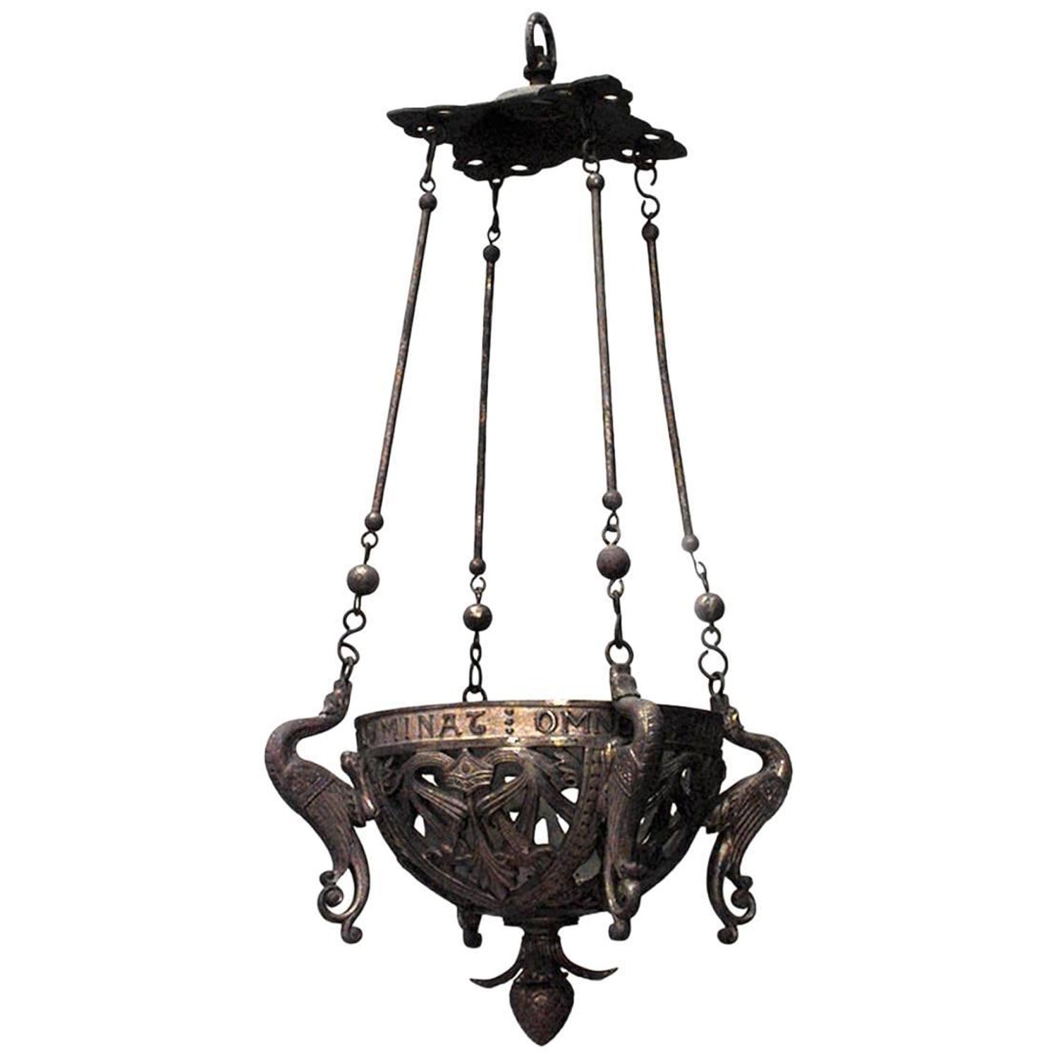 Similar English Gothic Revival Style, 19Th Century Six Sided Sanctuary Fixtures Similar English Gothic Revival Style, 19Th Century Six Sided Sanctuary Fixtures