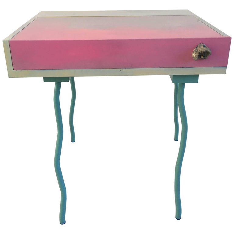 Contemporary Handmade Blue And Pink Bureau Desk By Superpoly At 1stdibs Contemporary Handmade Blue And Pink Bureau Desk By Superpoly For