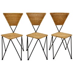 Wicker Garden Chairs by Karl Fostel Sen's Erben for Sonett Vienna, circa 1950