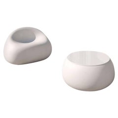 T-Ball Polyethylene Table & Container with White Top by Alberto Brogliato