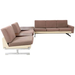 Mid-Century Modern Pluraform Sofas with Wenge Coffee Tables by Rolf Benz, 1964