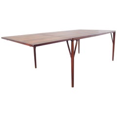 Helge Vestergaard Jensen Sculptural Dining Table with Extension, Denmark, 1957